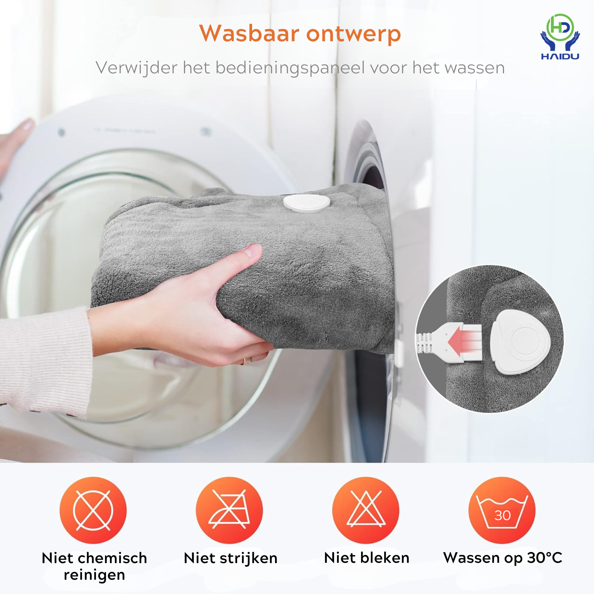 HAIDU Elektrische Warmtekussen wasbaar